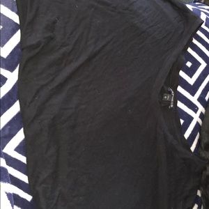 Black short sleeve express shirt